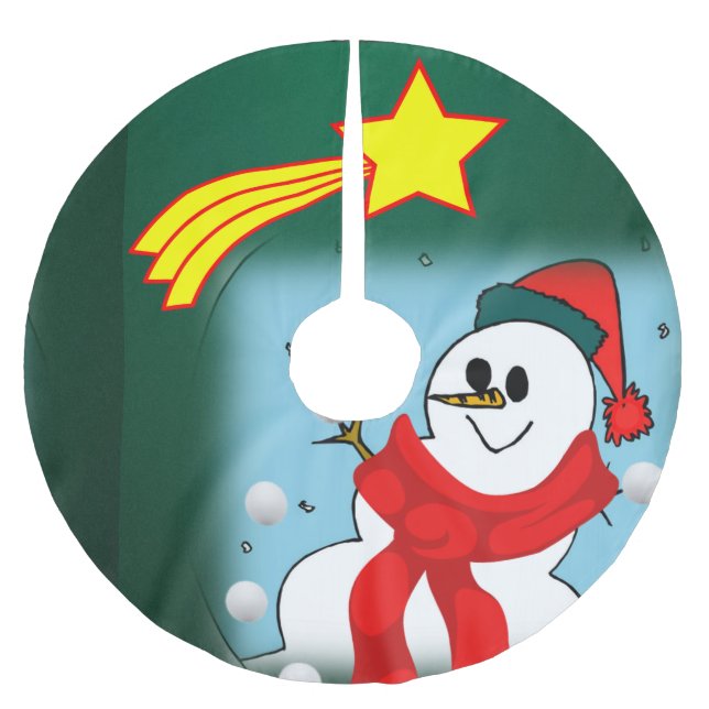 Weihnachtsbaum-Unterlage Polyester Weihnachtsbaumdecke (Vorderseite)