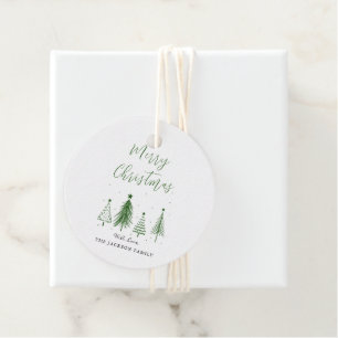 Weihnachtsbaum Vector Frohe Weihnachten Geschenkanhänger