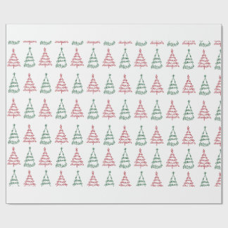 Weihnachtsbaum-Verpackungspapier Geschenkpapier