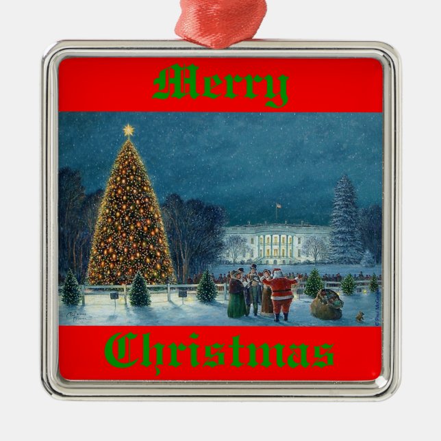 Weihnachtsbaum-" Verzierung Pauls McGehee Silbernes Ornament (Vorne)
