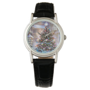 Weihnachtsbaum Vintag Armbanduhr