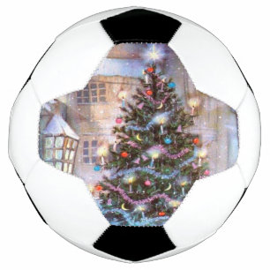 Weihnachtsbaum Vintag Fußball