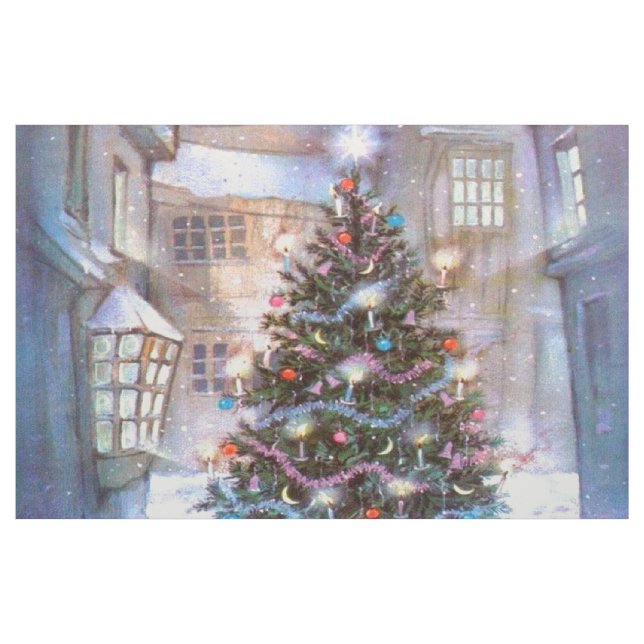 Weihnachtsbaum Vintag Stoff (Yard (91,4 cm))