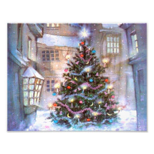 Weihnachtsbaum Vintage Fotodruck
