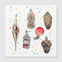 Weihnachtsbaum Vintage Glasdekorationen