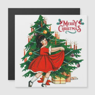 Weihnachtsbaum Vintage-Kunst Karte