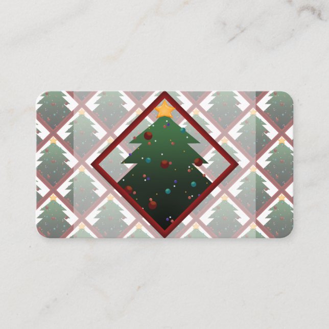 Weihnachtsbaum Visitenkarte (Vorderseite)