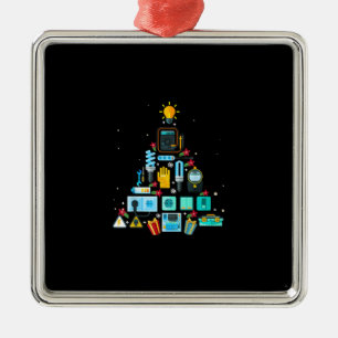 Weihnachtsbaum von Funny Electrician Ornament Aus Metall
