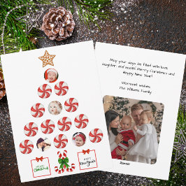 Weihnachtsbaum von Pfefferminzbonbons, Foto der Fa Feiertagskarte