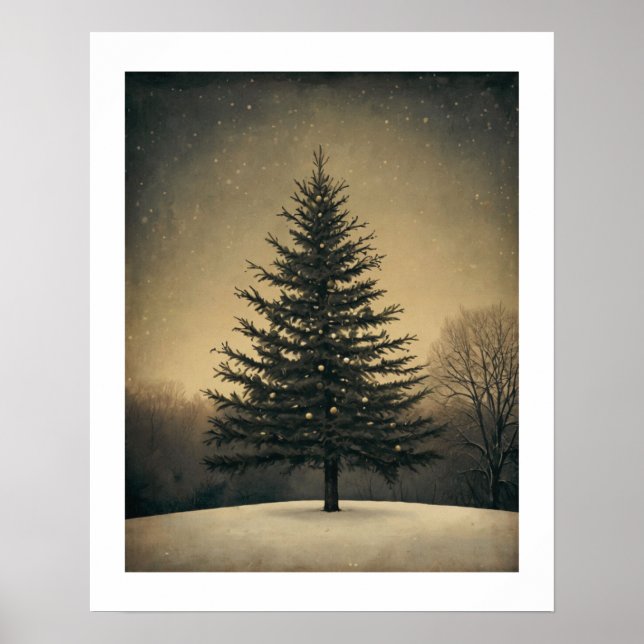 Weihnachtsbaum Wall Art Poster (Vorne)