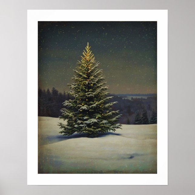 Weihnachtsbaum Wall Art Poster (Vorne)