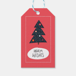 Weihnachtsbaum Warme Wünsche Geschenkanhänger