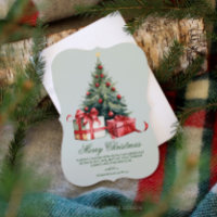 Weihnachtsbaum Wasserfarbe Weihnachtskarte Nicht F