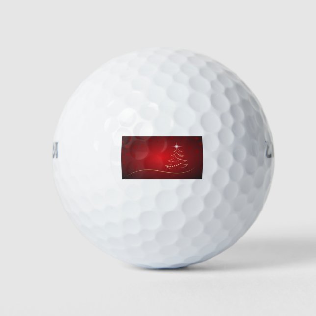 Weihnachtsbaum Weihnachten frohe Weihnachten Golfball (Vorderseite)