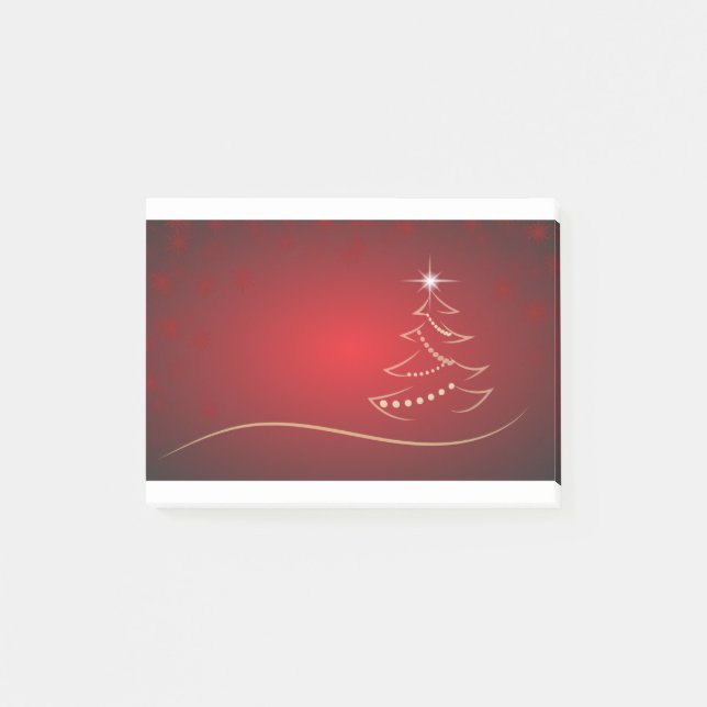 Weihnachtsbaum Weihnachten frohe Weihnachten Post-it Klebezettel (Vorderseite)