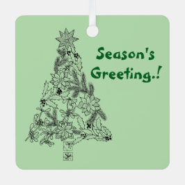 Weihnachtsbaum Weihnachtsbaum Foto Ornament Aus Metall