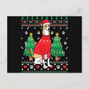 Weihnachtsbaum Weihnachtsbaum Weihnachtshund Einladungspostkarte