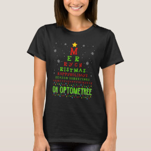 Weihnachtsbaum Weihnachtsbrille Augenbrille T-Shirt