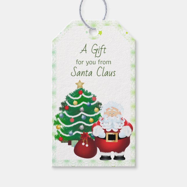 Weihnachtsbaum Weihnachtsfeiertag Geschenkanhänger (Vorderseite)