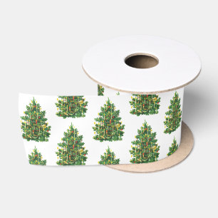 Weihnachtsbaum Weihnachtsfeiertag Satinband