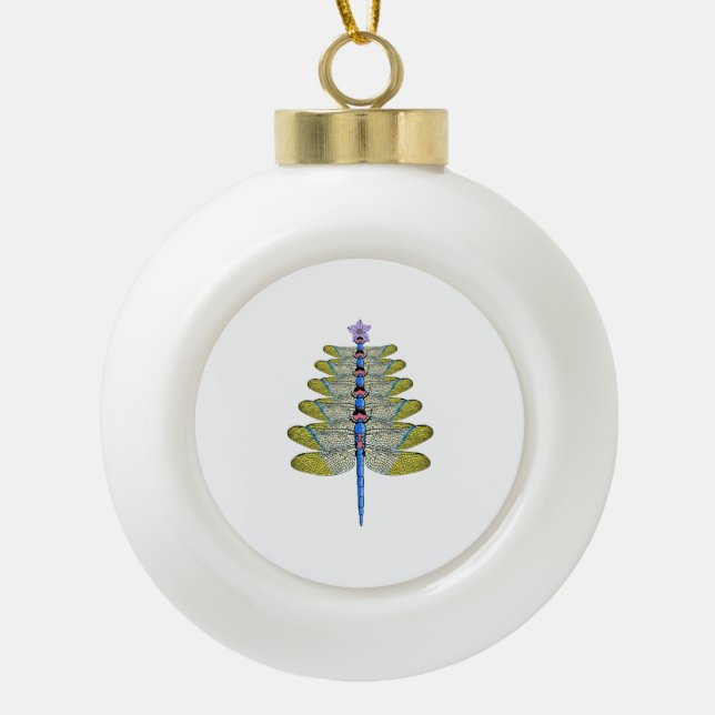 Weihnachtsbaum, Weihnachtsinsekt Lover Keramik Kugel-Ornament (Vorderseite)