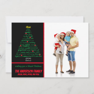 Weihnachtsbaum — Weihnachtskarte Einladung