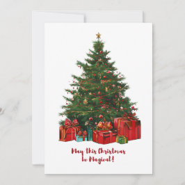 Weihnachtsbaum Weihnachtskarte Feiertagskarte