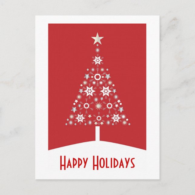 Weihnachtsbaum Weihnachtskarte Feiertagspostkarte (Vorderseite)