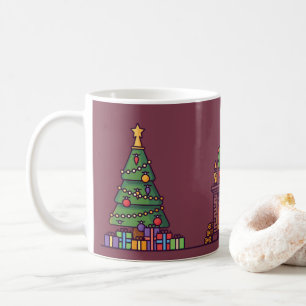 Weihnachtsbaum Weihnachtsmann Weihnachtsmann Kaffeetasse