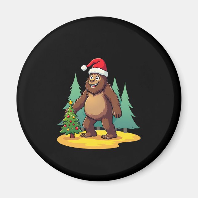 Weihnachtsbaum-Weihnachtsmannmütze (2) Magnet (Vorne)