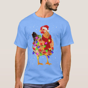 Weihnachtsbaum Weihnachtsmannmütze Köche Lights T-Shirt
