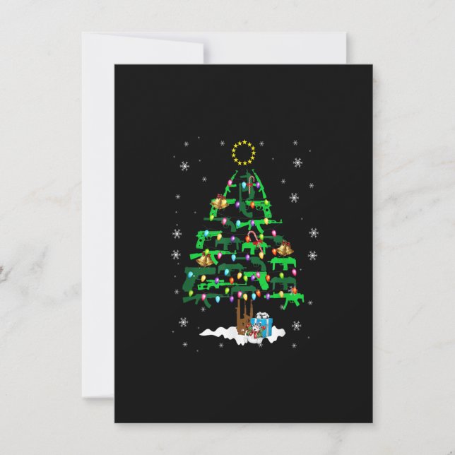 Weihnachtsbaum Weihnachtsschmuck Weihnachtslieder  Einladung (Vorderseite)