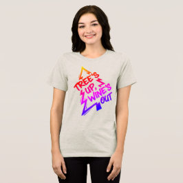 Weihnachtsbaum Weinliebhaber Tri-Blend Shirt