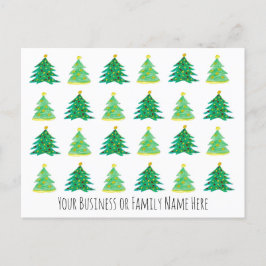 Weihnachtsbaum-Werbeaktion Postkarte