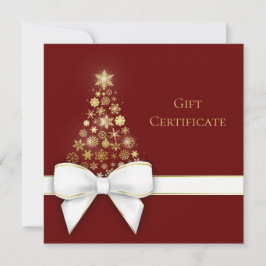 Weihnachtsbaum White Bow Gold Schneeflocken Gesche