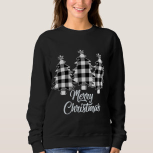 Weihnachtsbaum White Buffalo Kariertes Weihnachtsf Sweatshirt