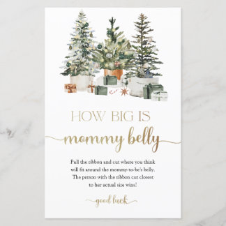Weihnachtsbaum Wie groß ist Mamas Bauch Spiel