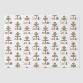 Weihnachtsbaum Winter Familiengeschenke Seidenpapier