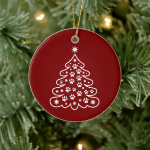 Weihnachtsbaum Winter Fröhlich Hell Feiertag Keramik Ornament
