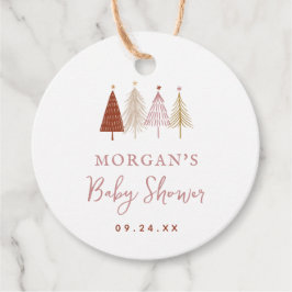 Weihnachtsbaum Winter Girl Babydusche Geschenkanhänger