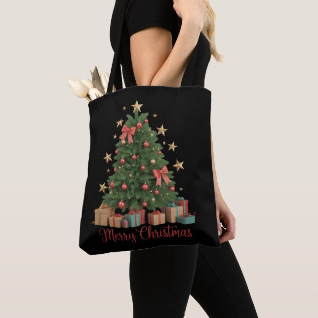 Weihnachtsbaum Wintergeschenk Tasche (Von Nahem)