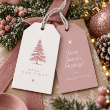 Weihnachtsbaum Wintermotiv Dusty Rose ID1336
