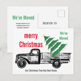 Weihnachtsbaum Wir haben die Ankündigung verschobe Postkarte