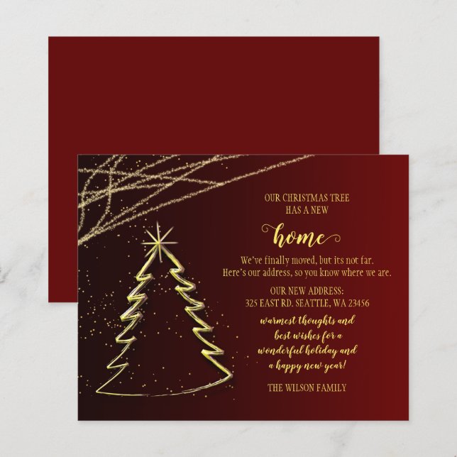 Weihnachtsbaum Wir haben die Weihnachtskarte versc (Vorne/Hinten)