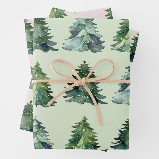 Weihnachtsbaum-Wrapping Paper vom Weihnachtsmann Geschenkpapier Set (Beispiel)