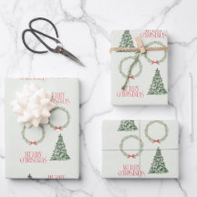 Weihnachtsbaum-Wrapping Sheet