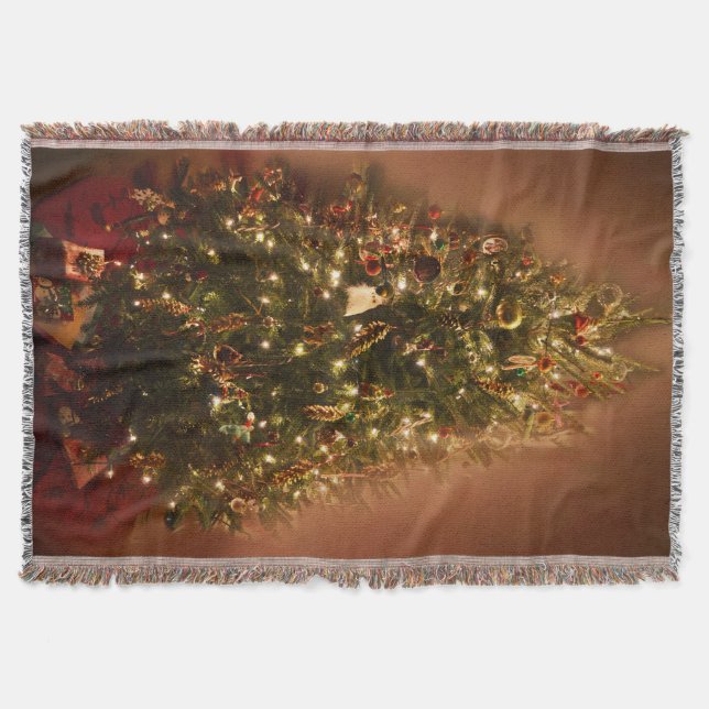 Weihnachtsbaum-Wurfs-Decke Decke (Vorderseite)