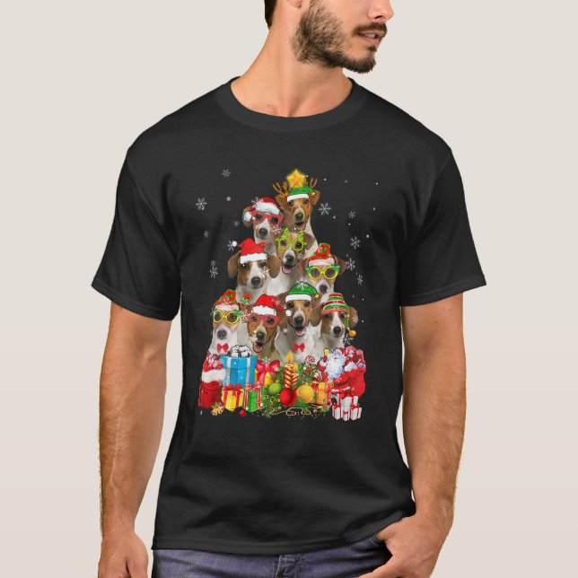 Weihnachtsbaum Xmas Pajama Jack Russell Terrier Do T-Shirt (Vorderseite)