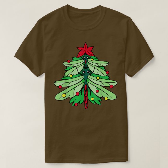 Weihnachtsbaum Xmas Pajamas Funny Dragon T-Shirt (Design vorne)