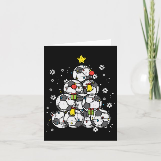 Weihnachtsbaum Xmas Player Boys Girls Men W Karte (Vorderseite)